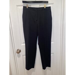 ARGENT Straight Leg Trouser  Wool Blend Black Ankle size 6